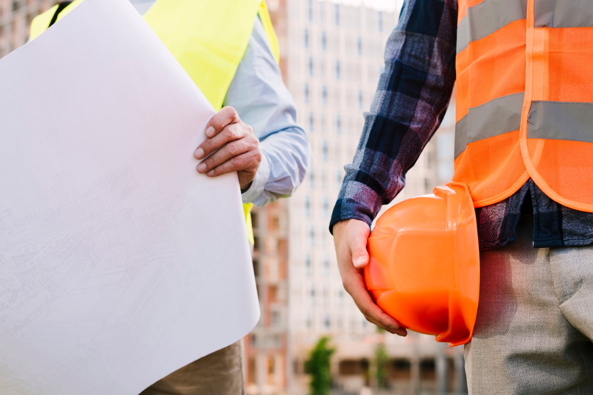 Équipe du Groupe Rolaix sur un chantier
