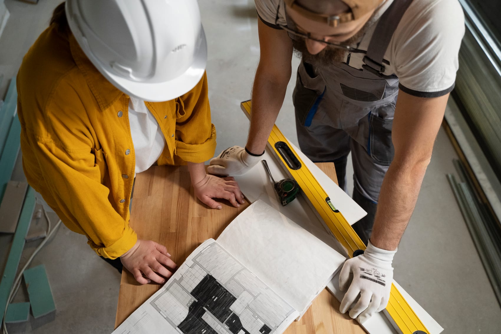 Chantier de rénovation mené par le Groupe Rolaix